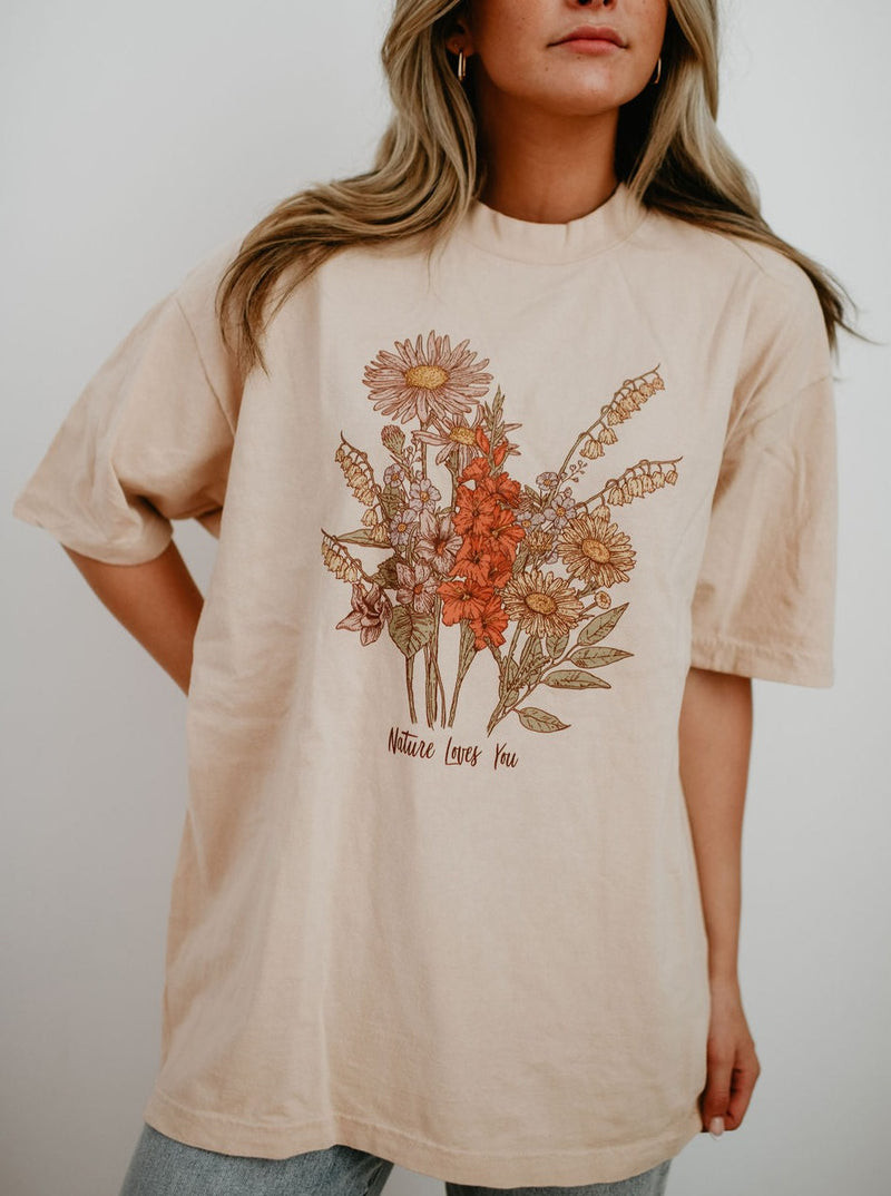 Wild Blooms Oversized T-Shirt